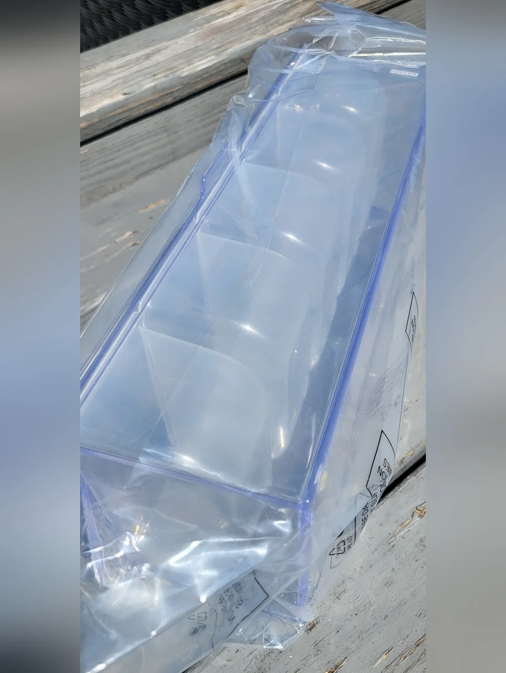 Ice Cooled Condiment Serving Container Chilled Garnish Tray with 5 Compartments